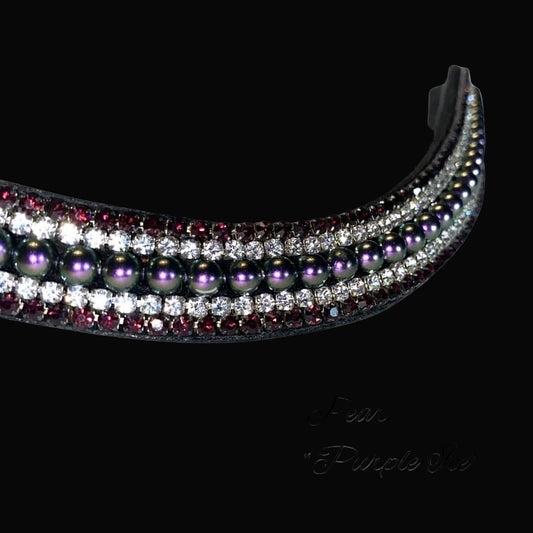 IceT Pearl Browbands - Cob 15"  Style - Purple Ice (Final Sale)