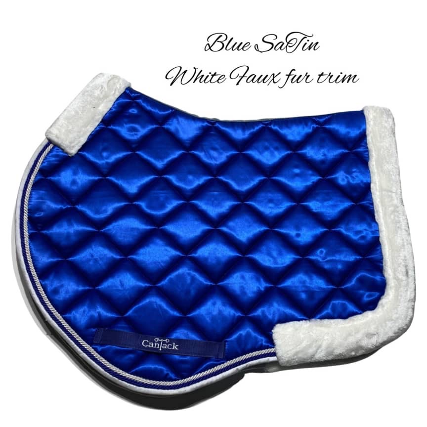 SaTin Jumper Pads - Blue w/ White Fur