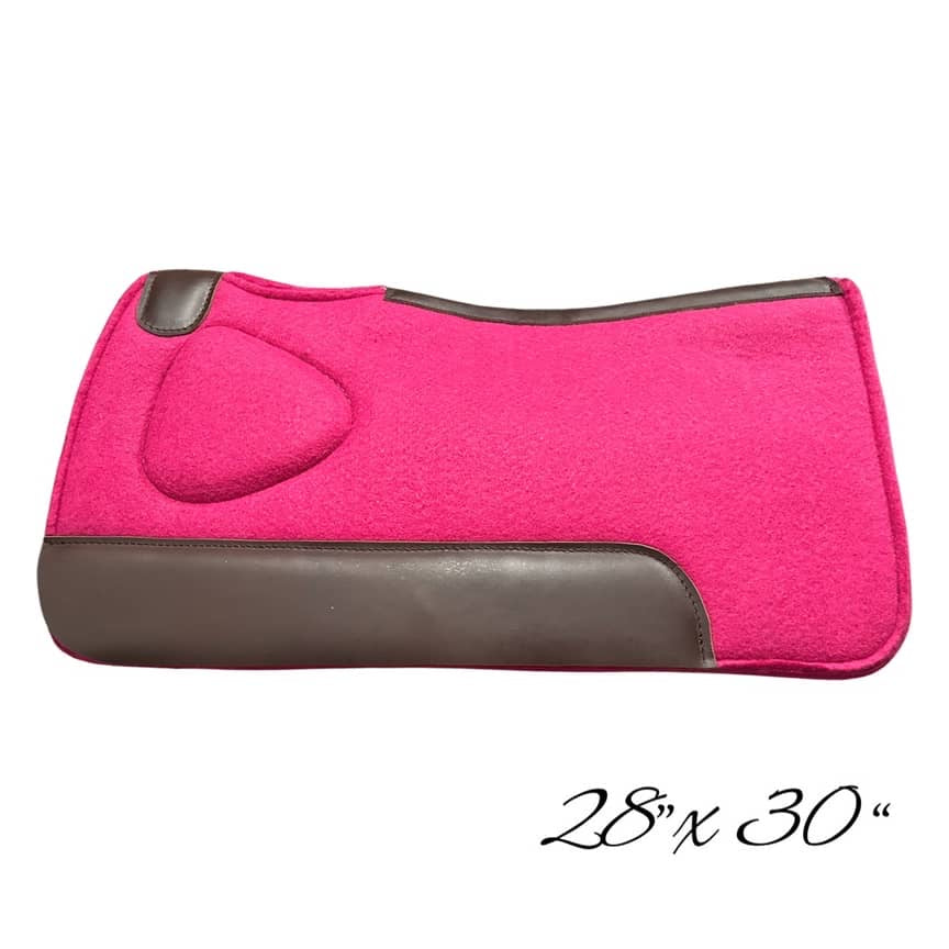 Western Bump Up Pads - Hot Pink 28" X 30"