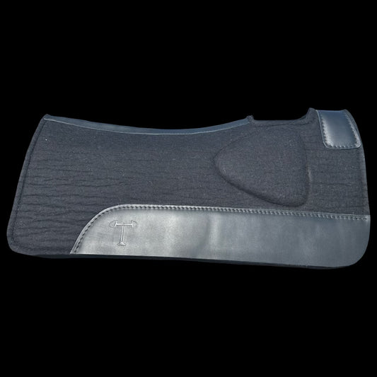 Western Bump Up Pads - Black w/Black Trim