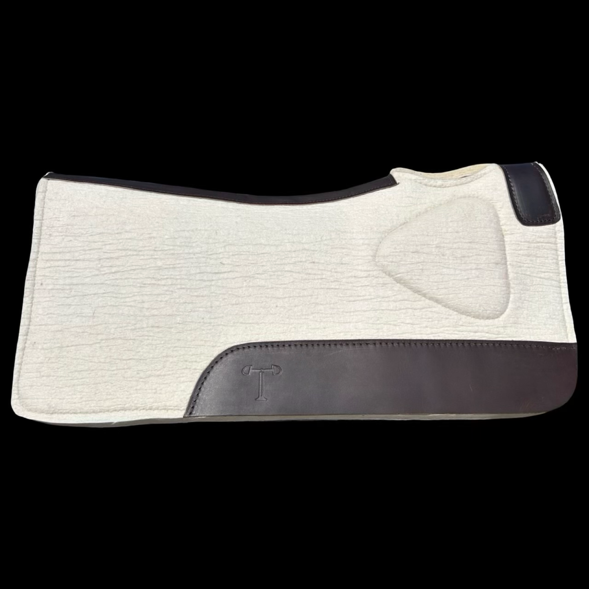 Western Bump Up Pads - White