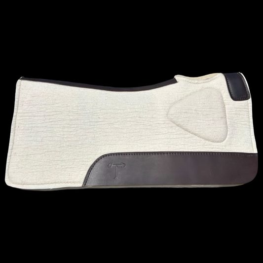 Western Bump Up Pads - White