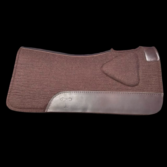 Western Bump Up Pads - Brown
