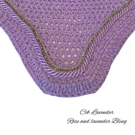 Classic Cut Bonnets - Cob - Lavender Base/Lavender Straight Edge/1 Lavender Bling/1 Rose Gold Bling/1 Lavender Piping