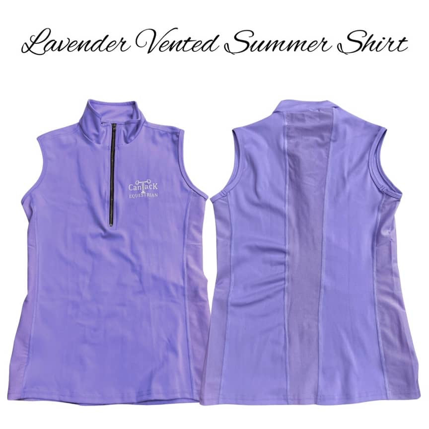 Sleeveless Vented Shirts - Lavender