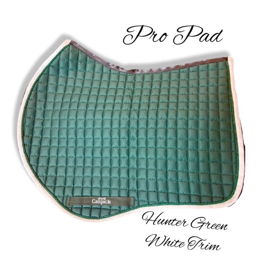 Pro Pads - Hunter Green w/ White Trim