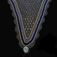 Soundproof - Tiedown Bonnets - Charcoal Base/Grey Scallops/3 Clear Bling/Navy & Grey Piping