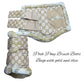 Posh Brush Boots - Beige and Gold - Medium & Large