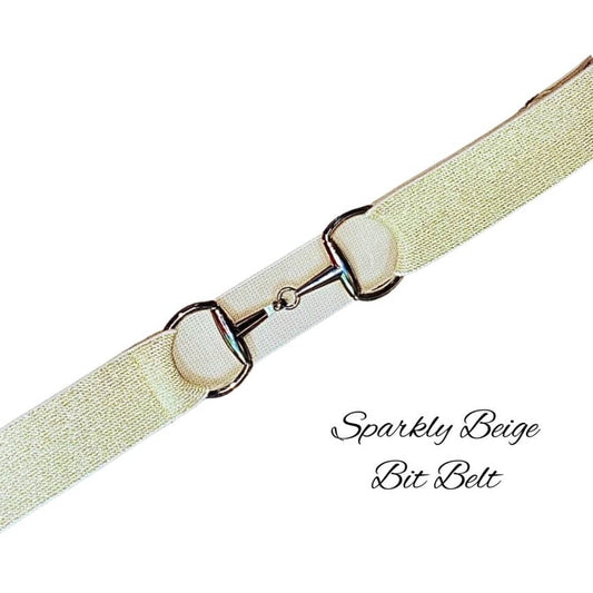 Bit Belts - Sparkly Beige