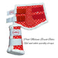 Posh Brush Boots - Red and White with Sparkly Strap - Medium