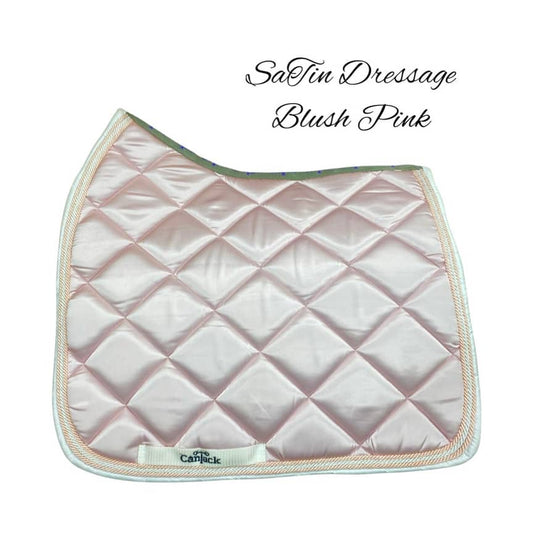 SaTin Dressage Pads - Blush Pink