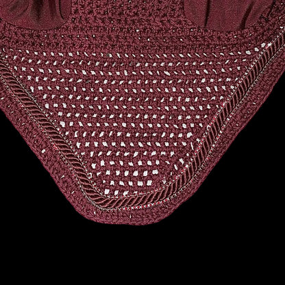 Classic Cut Bonnets - Burgundy Base/Straight Edge/With Bling