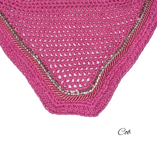 Classic Cut Bonnets - Cob - Pink Base/Pink Straight Edge/1 Clear Bling/1 Pink Bling/1 Pink Piping