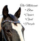 IceT Single Row Browbands - Full 16" - Black Base