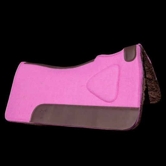 Western Bump Up Pads w/Fleece - Light Pink