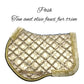 Posh Jumper Pads - Beige and Gold w/ Fur