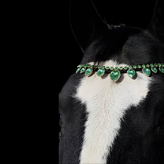 Royal T Browbands - Full 16" Green Grass
