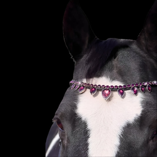 Royal T Browbands - Full 16" Burgundy