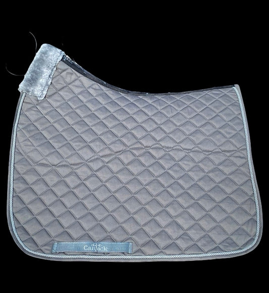 Pro Plus Dressage Pads - Light Grey, Light Grey Trim
