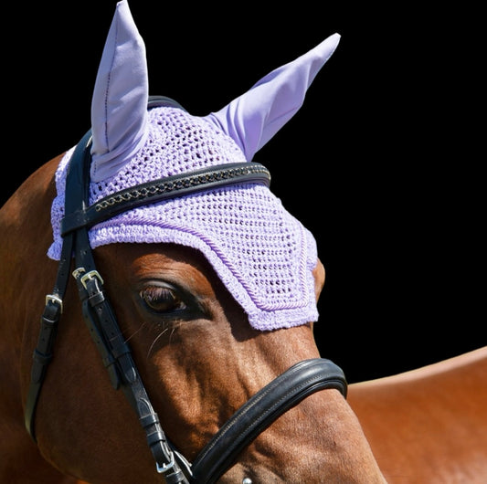 Classic Cut Bonnets - Pony -Single Row Piping - Lilac - Straight Edge
