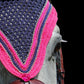 Tiedown Bonnets - Navy Base/Straight Edge/With Bling