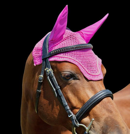 Classic Cut Bonnets - Pony -Single Row Piping - Pink - Straight Edge