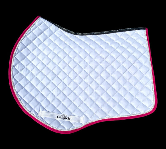 Pro Pads - White Base / Hot Pink Trim