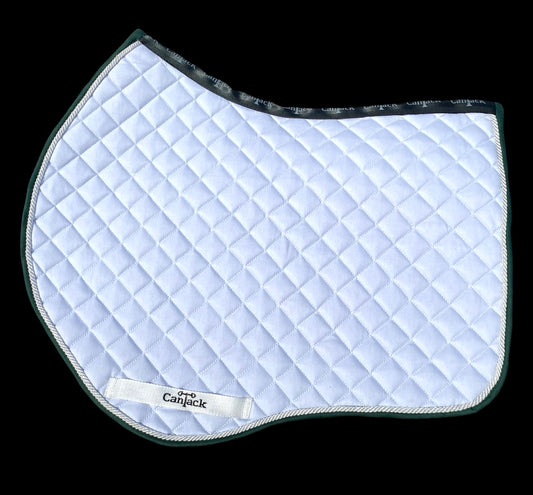 Pro Pads - White Base / Hunter Green Trim