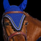 Tiedown Bonnets - Royal Blue Base/Scalloped Edge/With Bling
