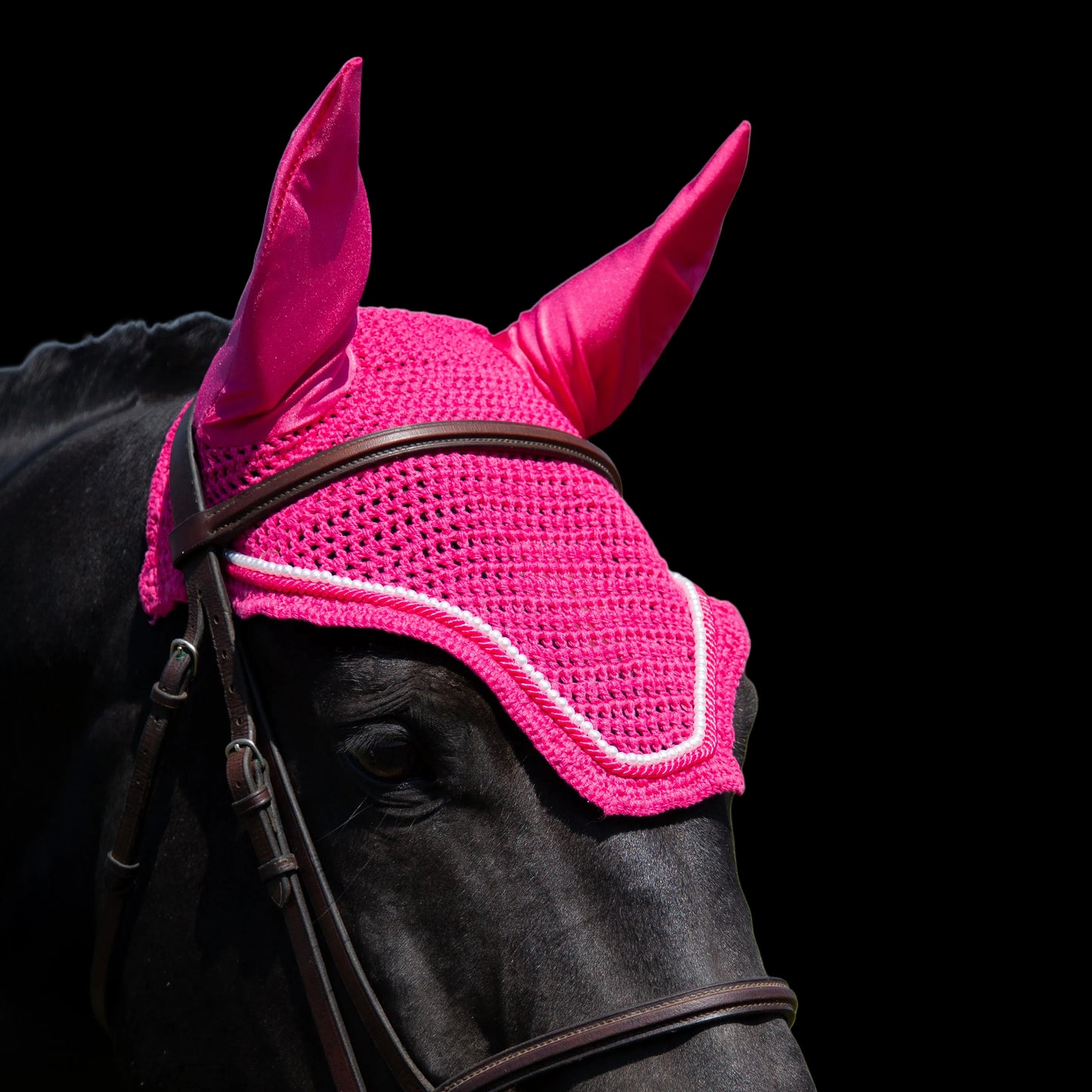Classic Cut Bonnets - Fuchsia Base/Straight Edge/With Bling