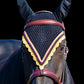 Tiedown Bonnets - Black Base/Scalloped Edge/With Bling