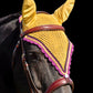 Tiedown Bonnets - Gold Base/Scalloped Edge/With Bling