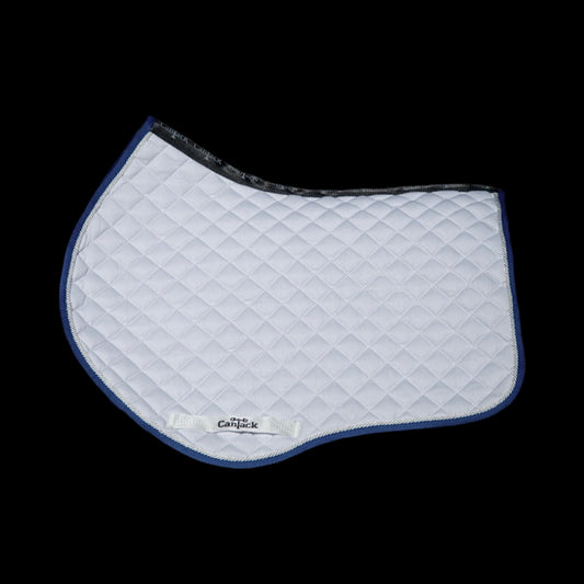 Pro Pads - White Base / Navy Blue Trim