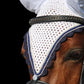 Tiedown Bonnets - White Base/Scalloped Edge/With Bling