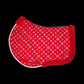 Posh Jumper Pads -  Ruby Red and White w/ Fur
